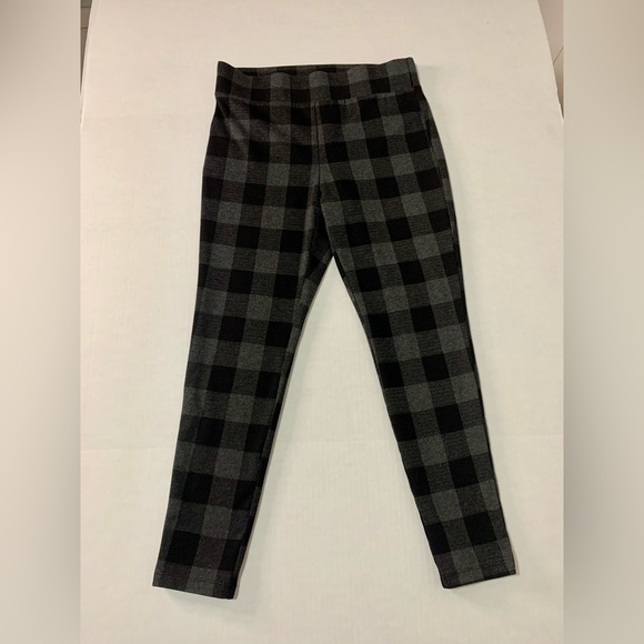 LOFT Women's Buffalo Plaid Ponte Leggings Grey/Black | Size Medium | Great Cond - Picture 16 of 16